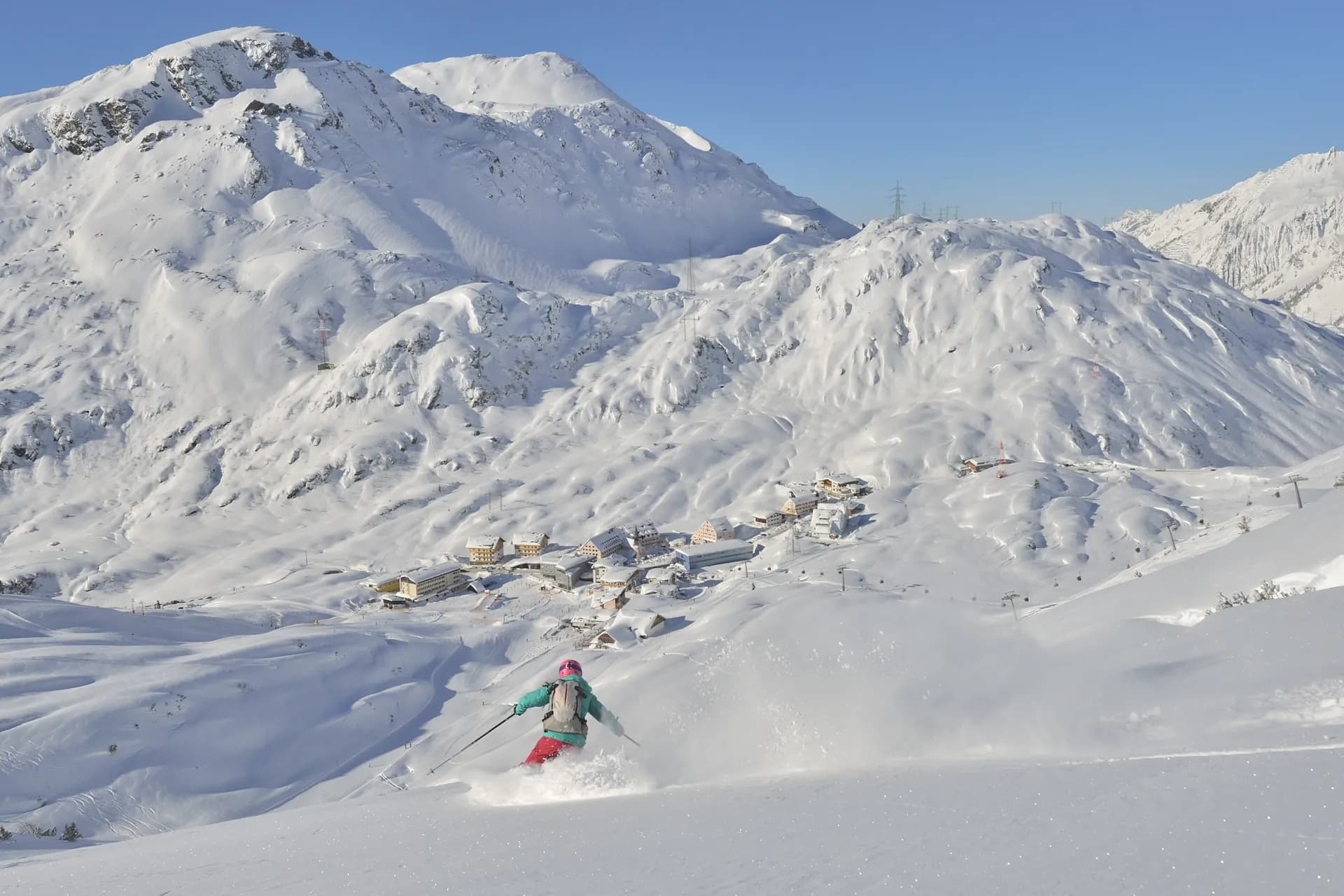 Freerider above St. Christoph am Arlberg