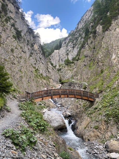 Mountain gorge near Schnann